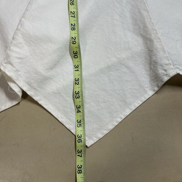 Catherines Womens Midi Skirt Plus Size 3X Linen Blend Fairy Asymmetric Fit&Flare - Picture 10 of 10